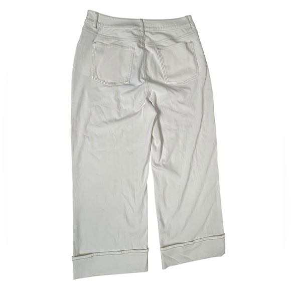 HALARA Flex High Waisted Pockets Rolled Hem Wide Leg Jeans - Picture 13 of 14